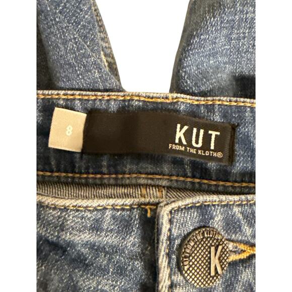 Kut from the Kloth Women's Sophie High Waisted Bermuda Denim Shorts Size 8 Blue - Picture 6 of 7